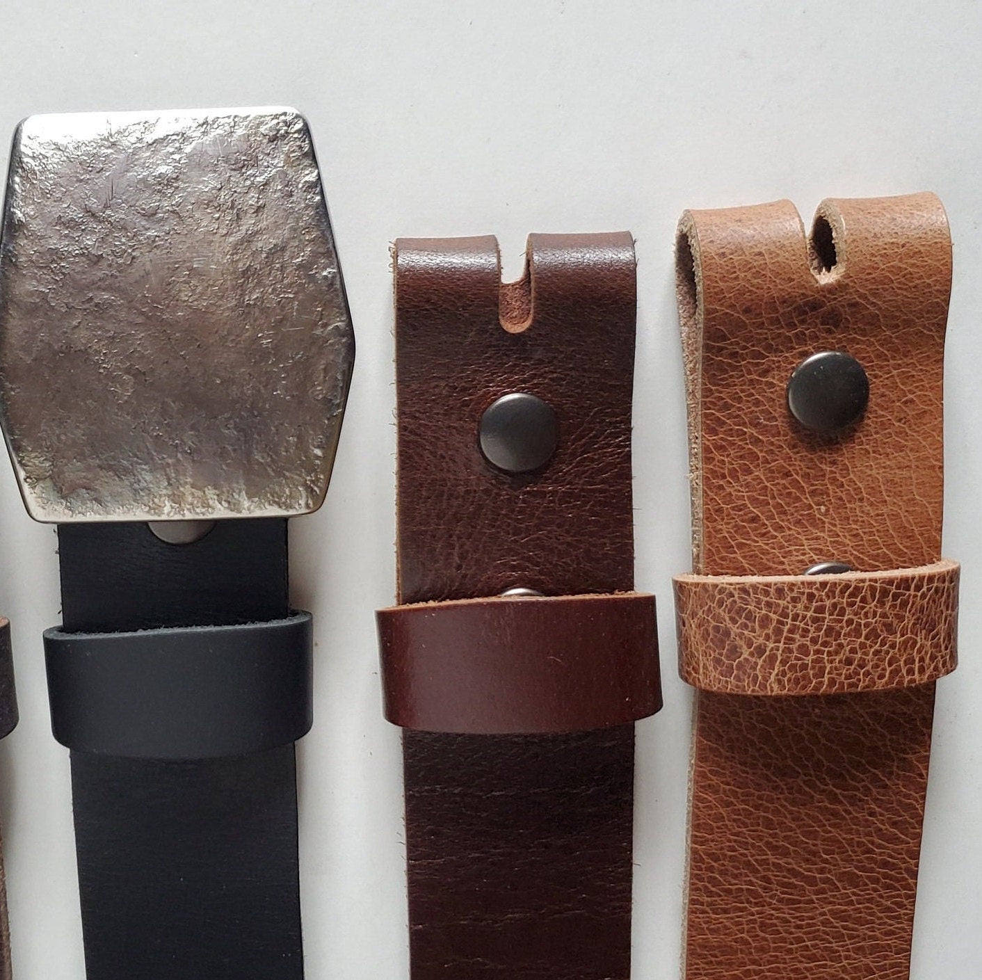 Hexagon Buckle & Belt Unisex Buckle and Leather Belt Hypoallergenic Unisex Buckle Stainless Steel Canadian Buckle and Leather Belt for Jeans