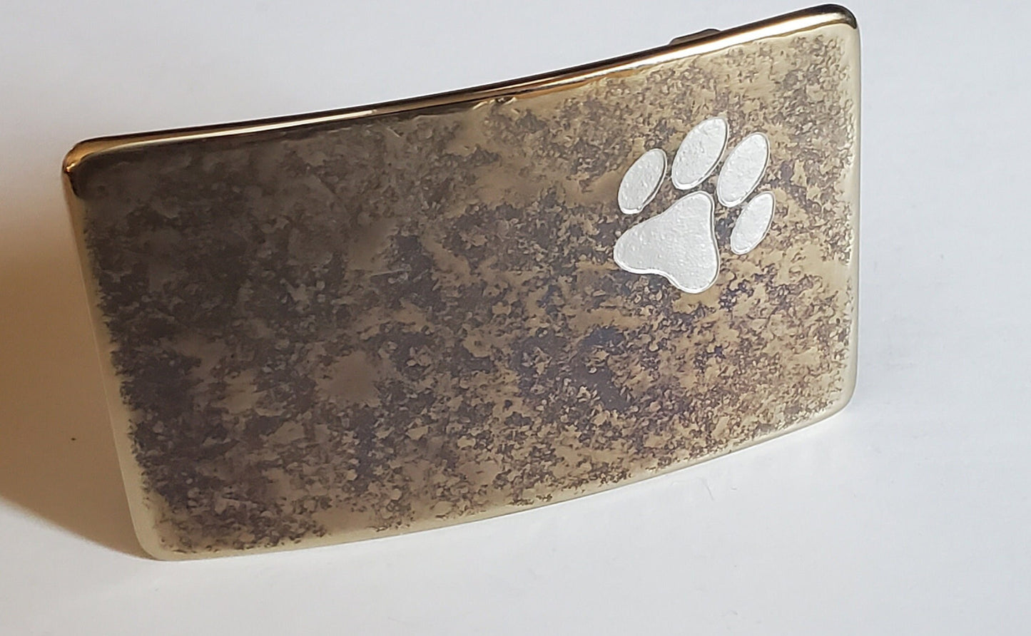 Personalized Dog Paw Print Belt Buckle Customized Gift Pet Lover's Gift Paw Pet Condolence Gift Animal Pet Keepsake Pet Gift New Dog Owner