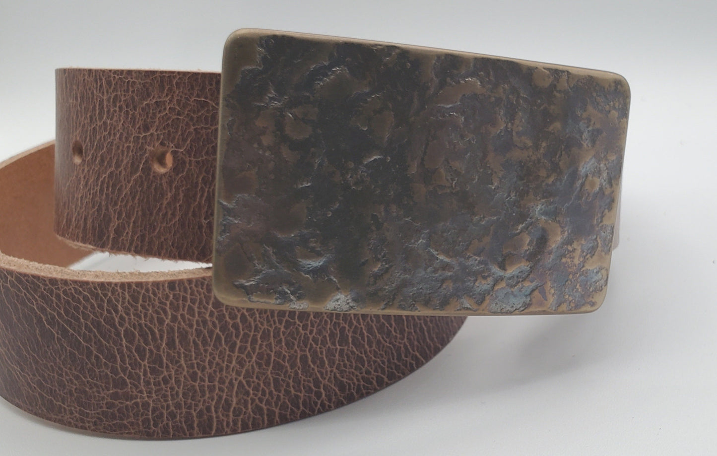 Belt Buckle Canadian Hand Crafted Buckle Signed Original Bronze Anniversary Gift Stainless Steel Buckle Fits 1-1/2" Belt For Jeans or Chinos