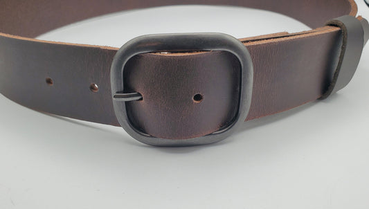 Simple Belt & Buckle Unisex Gift Choose Your Colour Combo for Work Dress or Blue Jeans 1-1/2" Belt w choice of Buckle Colour