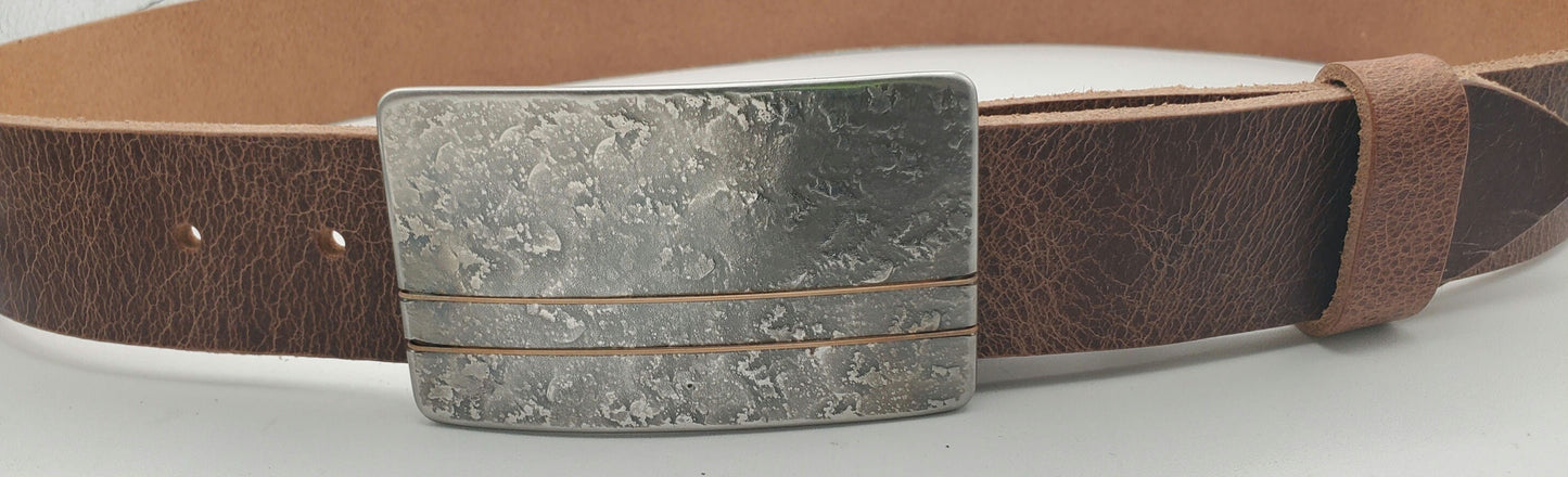 Guitar Lover's Belt Buckle & Belt Guitar String Inlay, Jean Buckle and Belt, Bronze or Silver Guitar String. Buckle for 1-1/2" Wide Belt