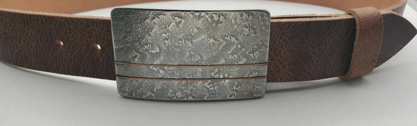 Guitar Lover's Belt Buckle & Belt Guitar String Inlay, Jean Buckle and Belt, Bronze or Silver Guitar String. Buckle for 1-1/2" Wide Belt