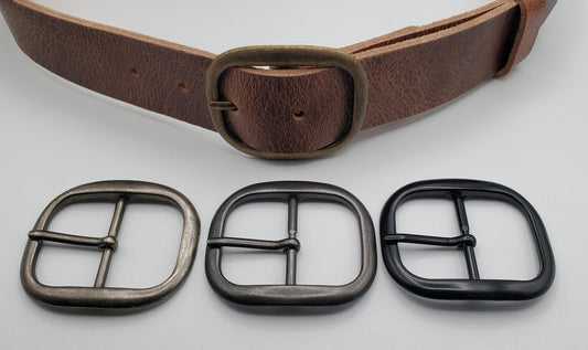 Simple Belt & Buckle Unisex Gift Choose Your Colour Combo for Work, Dress or Blue Jeans 1-1/2" Belt w choice of Buckle Colour