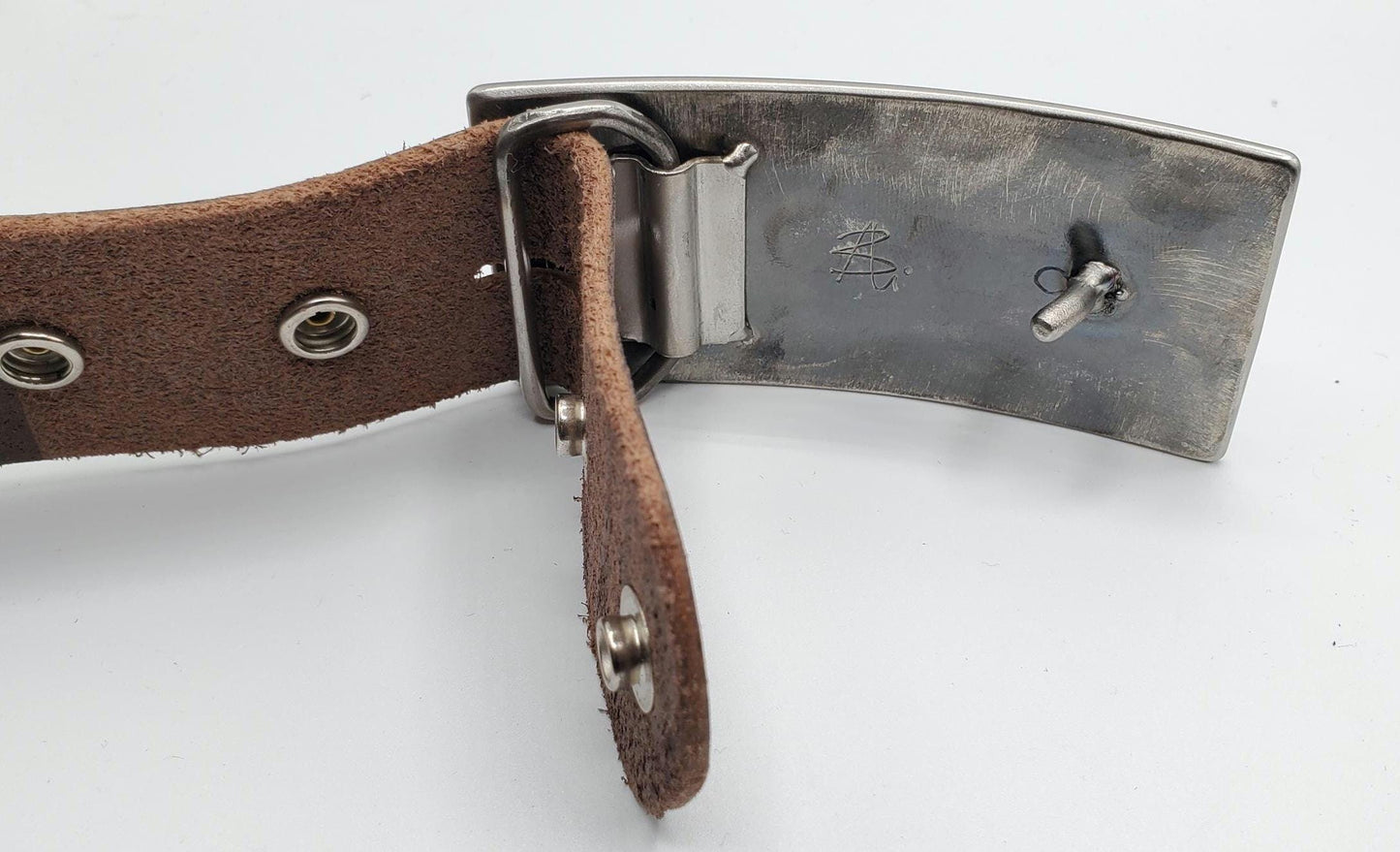Belt and Buckle Set Landscape Buckle Handforged Seascape Canadian Metal Artist, Robert Aucoin With 1.5" Belt for Jeans