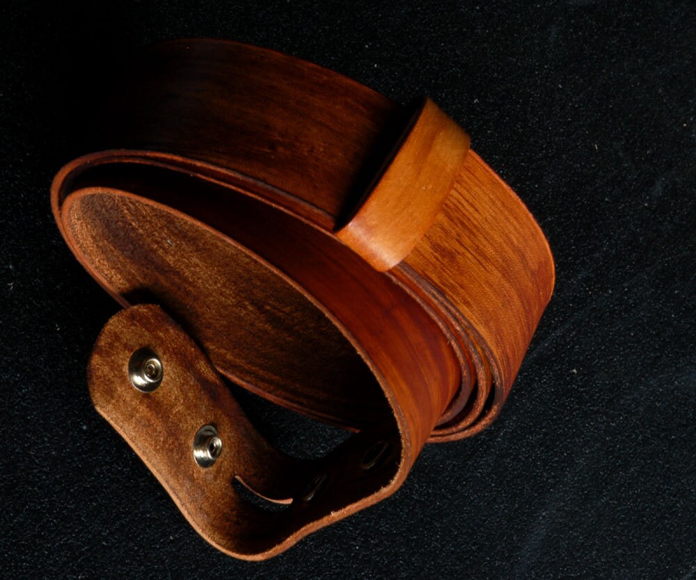 Belt Hand Dyed Wood Grain Belt w/ Snaps Jean or Suit Belt Custom Cut Gifts for Jean or Dress Pant 1.25"/ 1.5" Leather Belt Unisex Accessory