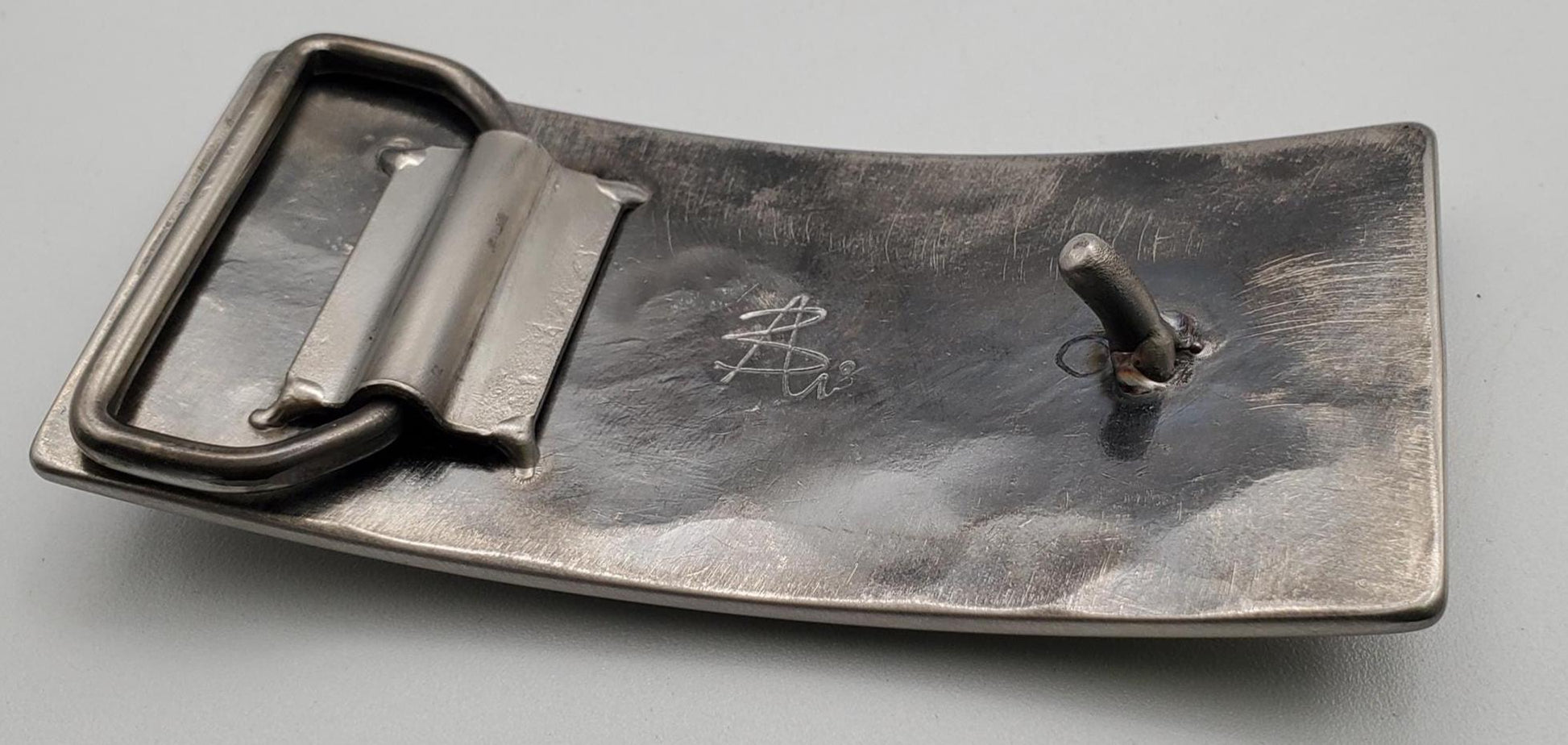 American Landscape Hand Forged Seascape Stainless Steel w/ Bronze Overlay Accessories Buckle fits 1-1/2" Belt for Blue Jeans or Chinos