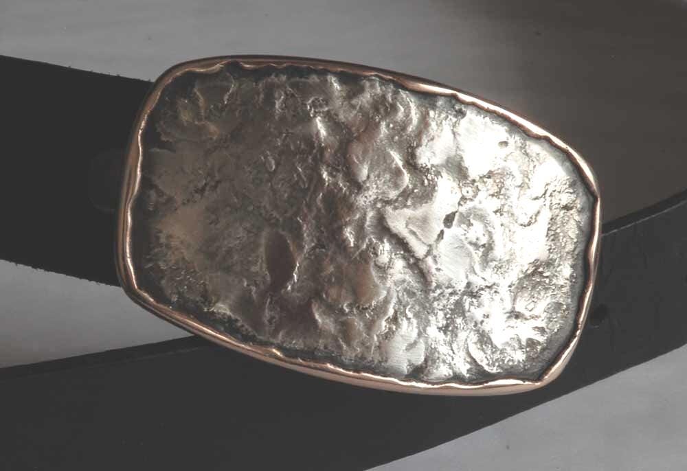 Bronze Anniversary, Stainless Anniversary Gift Made in Canada Hand Forged Belt Buckle Mother's Day Bronze or Silver Buckle for 1.5" Belt