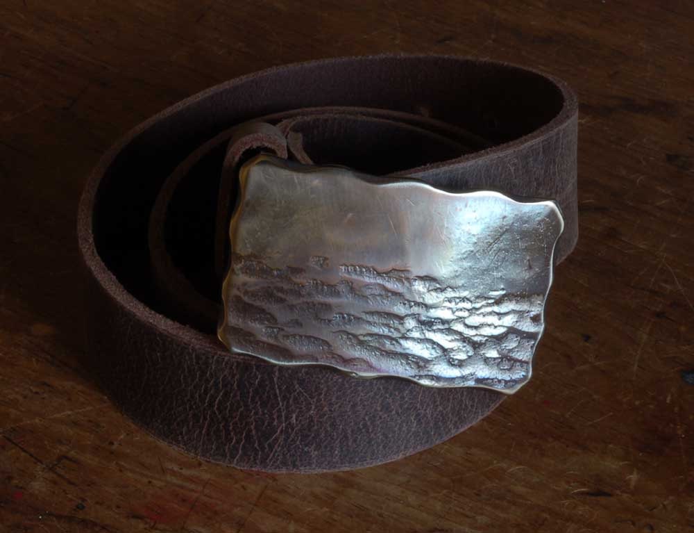 Belt Buckle, Canadian Landscape Artisan, Handcrafted Belt Buckle for Jeans, Unisex Gift. Outdoor Gear, Fishing Accessory, Stocking Stuffer