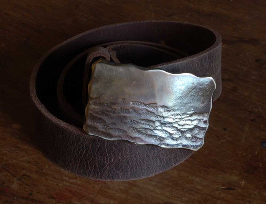 Belt Buckle, Canadian Landscape Artisan, Handcrafted Belt Buckle for Jeans, Unisex Gift. Outdoor Gear, Fishing Accessory, Stocking Stuffer