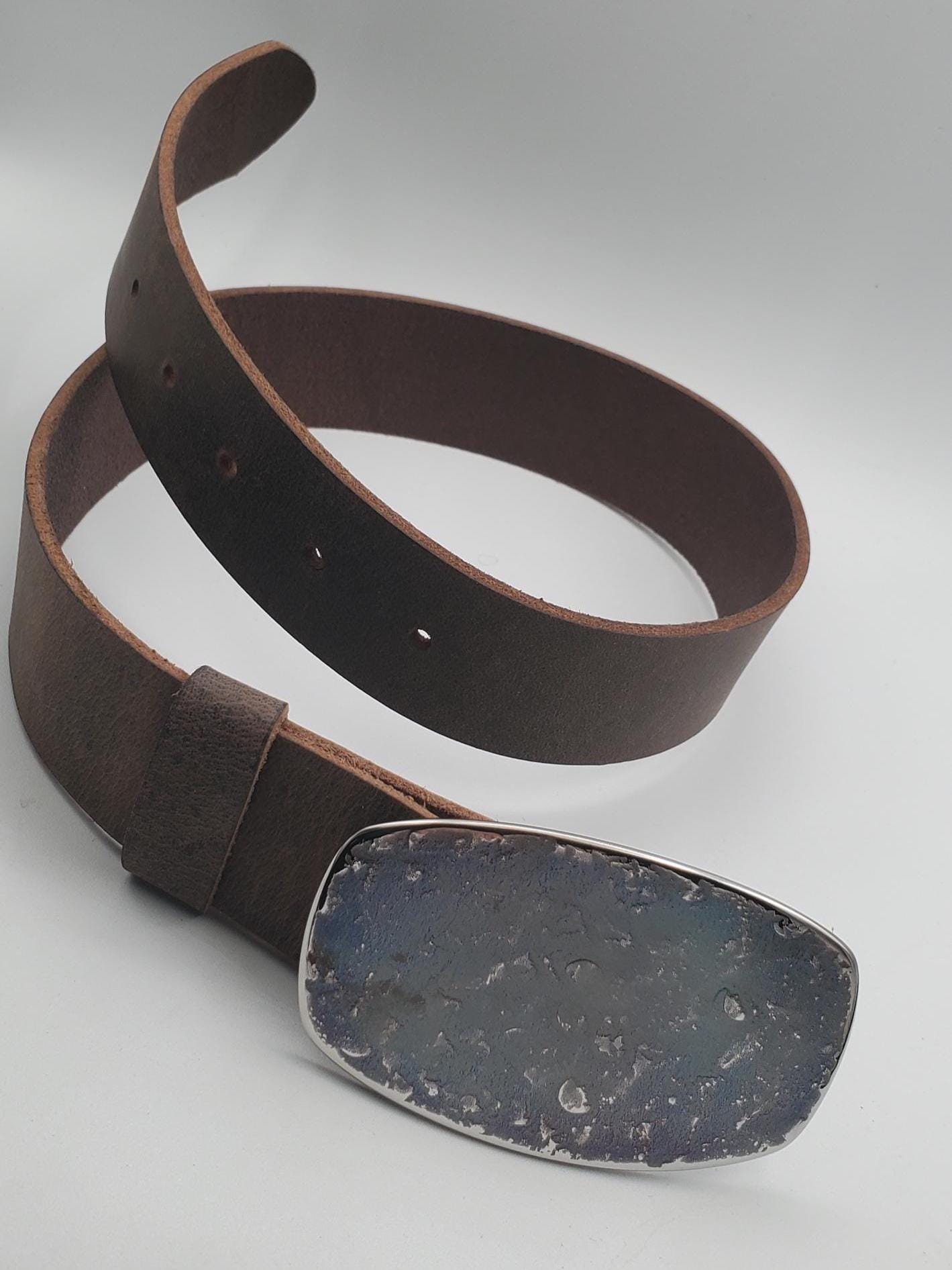 Great Outdoors Belt Buckle Waterproof Original Blue Jean Buckle Hand Forged Stainless Steel Hypoallergenic Buckle Fits Leather Belt