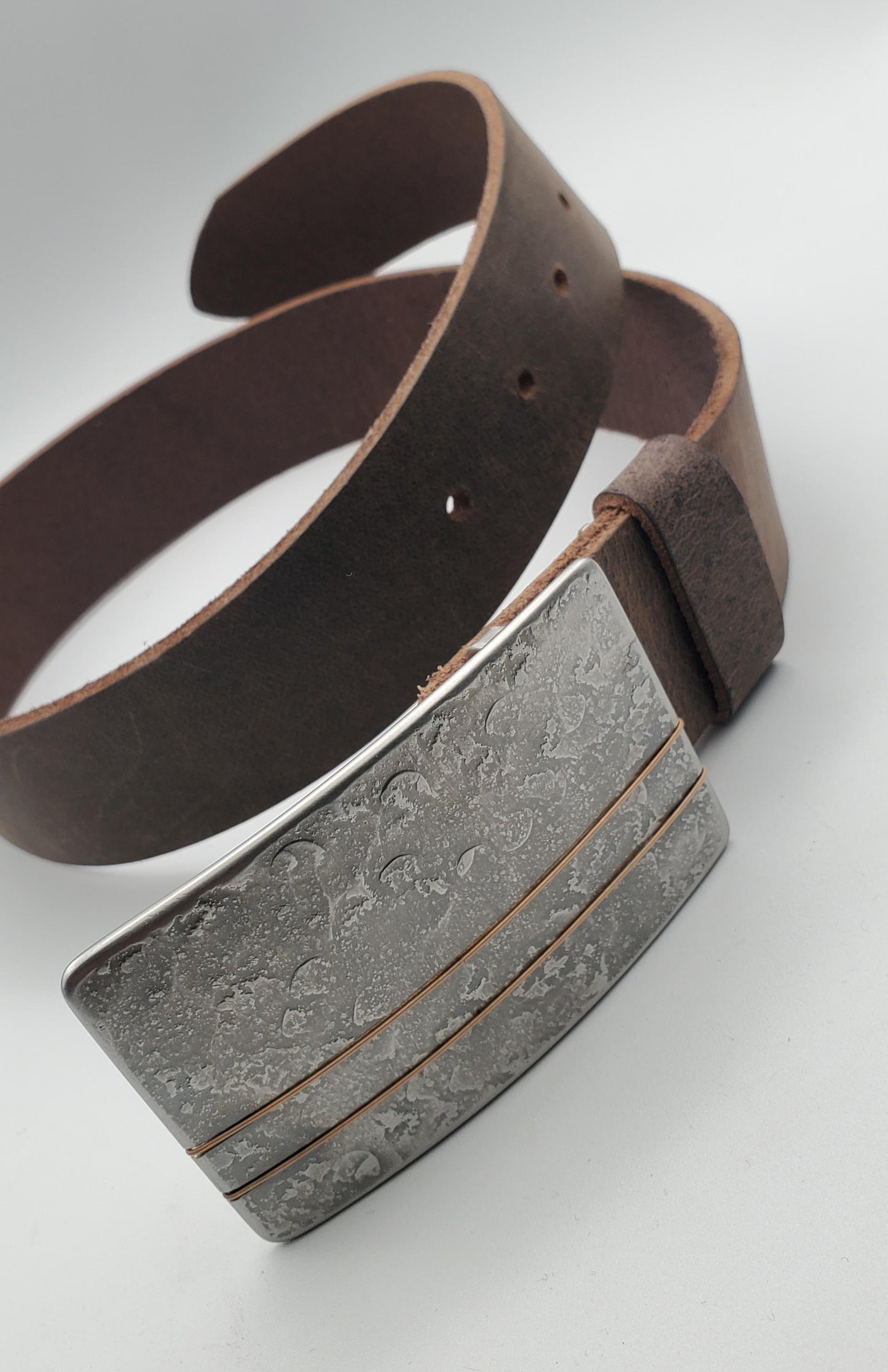 Guitar Lover's Belt Buckle & Belt Guitar String Inlay, Jean Buckle and Belt, Bronze or Silver Guitar String. Buckle for 1-1/2" Wide Belt
