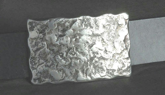 RAP Belt Buckle Black & Silver Buckle Hand Forged Anvil Textured Buckle for Work Wear or Jeans Rugged Outdoor Gear Fits 1-1/2" Belt