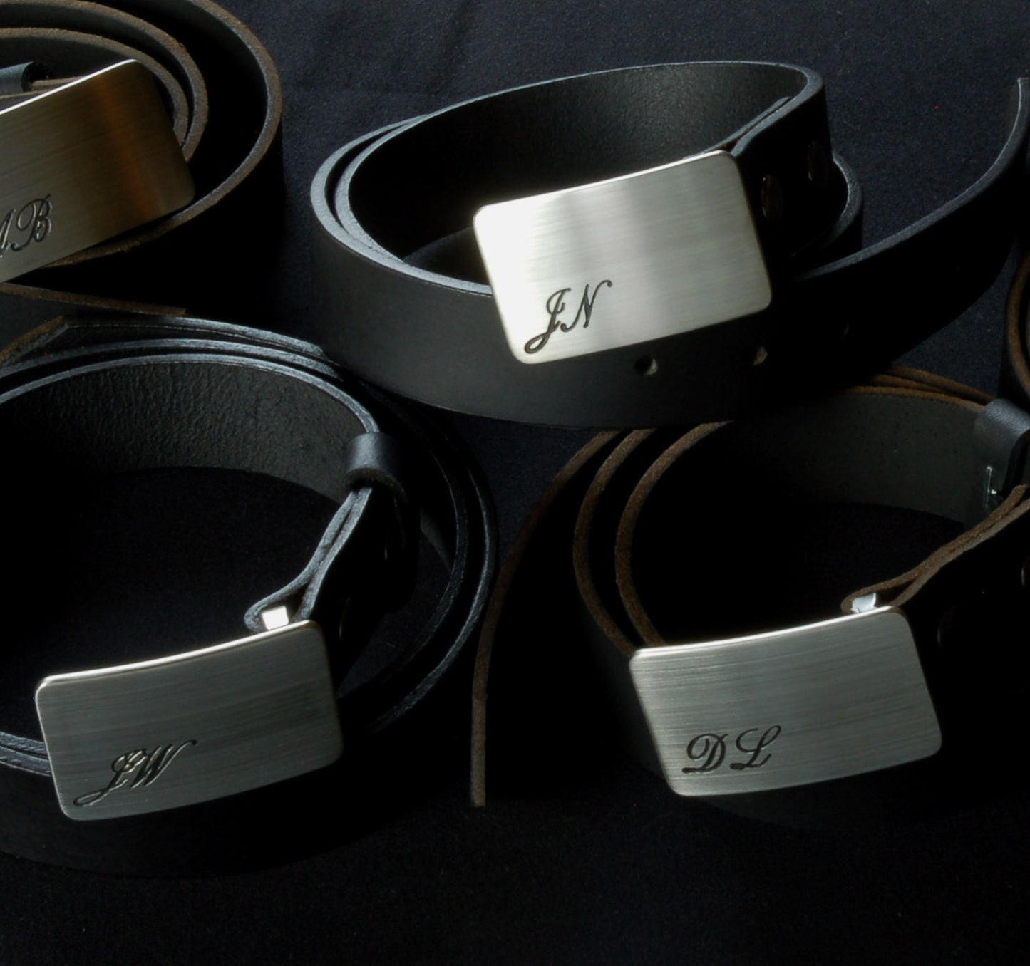 Belt & Buckle Set, Monogrammed Belt Buckle with 1-1/4" Belt, Choose from Five Belt Colours, Personalized Accessories, Customized Weddings