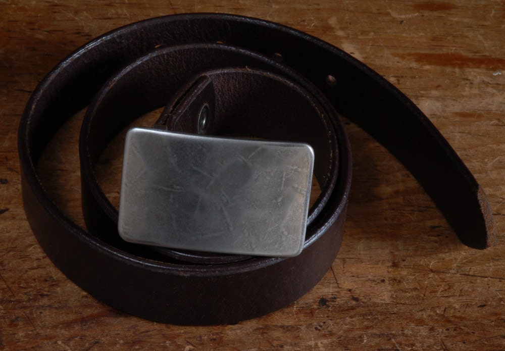 Belt & Buckle, Buckle fits 1-1/4" Belt, Choose from 5 Belt Colours, Unisex Gifts, Hypoallergenic Buckle, Men's Belt and Buckle Set for Suits