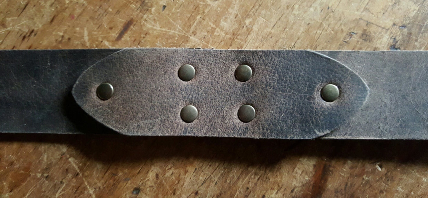 OVERSIZED Leather Belts Custom Belt,Waist Sizes 50" or More, Made to Measure. Reinforced Belt Design for Jeans and Motorcycle, Custom Cut