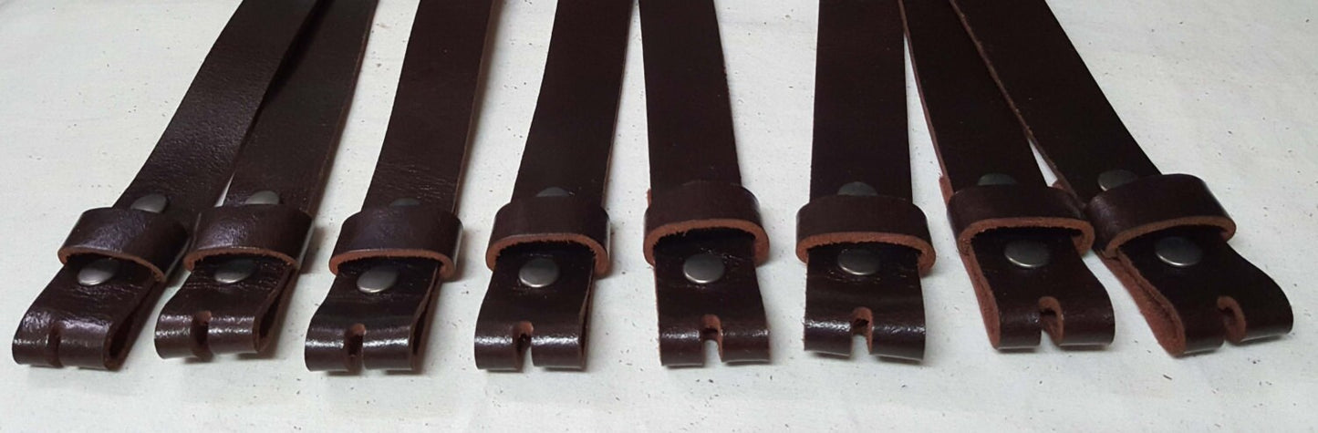 MAHOGANY Leather Belts for Suits or Jeans Made to Measure Custom Cut Leather Snap Belts 1.5" or 1.25" Unisex Belts Adults or Kids Belts
