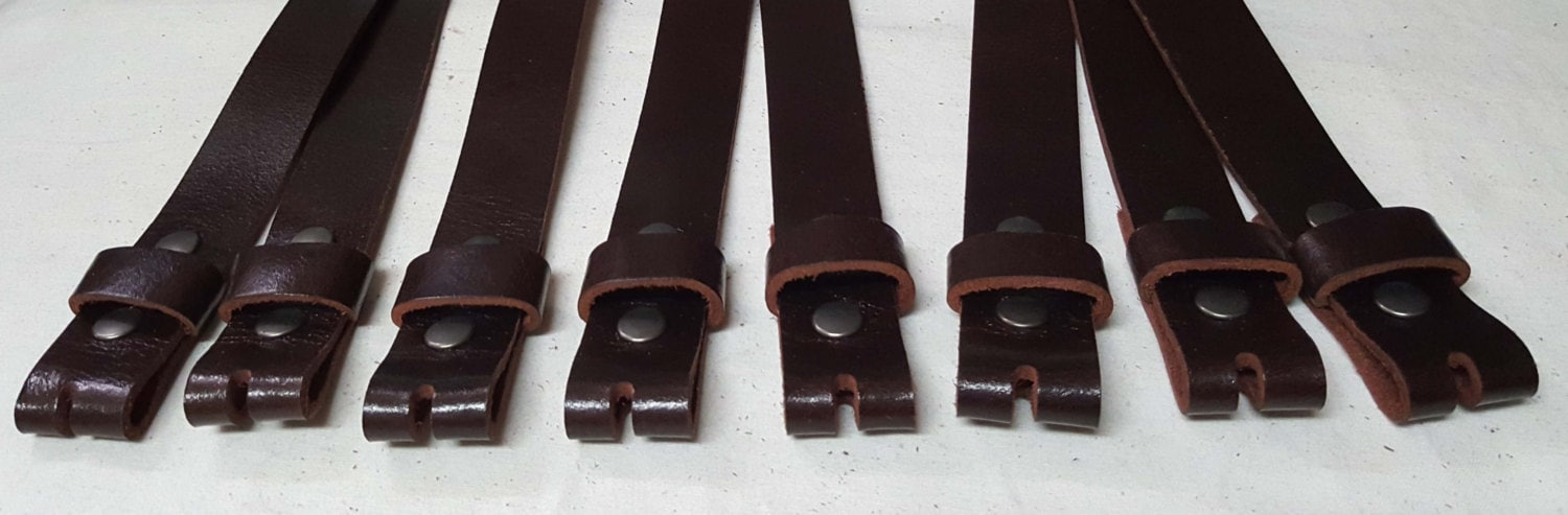 Mahogany Leather Snap Belts Full Grain Leather Belts for Suits or Jeans Custom Cut for Your Waist Size, Interchangeable Leather Belt