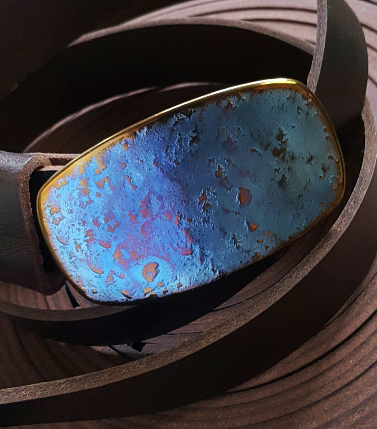 Belt Buckle Fits 1-3/4" Belt Original Blue Jean Buckle Hand Forged Hypoallergenic Unisex Accessories Stainless Steel Buckle For Leather Belt