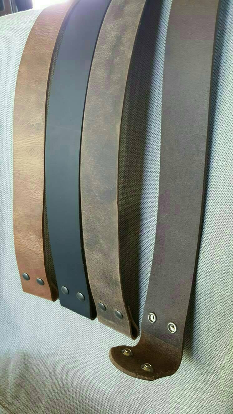 2" Wide Leather Belt INTERCHANGEABLE Belt Belt with Snaps Custom Cut Leather Belts with Snaps Motorcycle Belt Snap Belt Cut to Your Size
