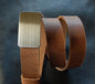 Five Belts & Buckle SET, Gift Set, Brushed Stainless Buckle, Brown Belt, Black Belt, Fawn, Distressed, Mahogany Leather Belts for 1.25" Belt