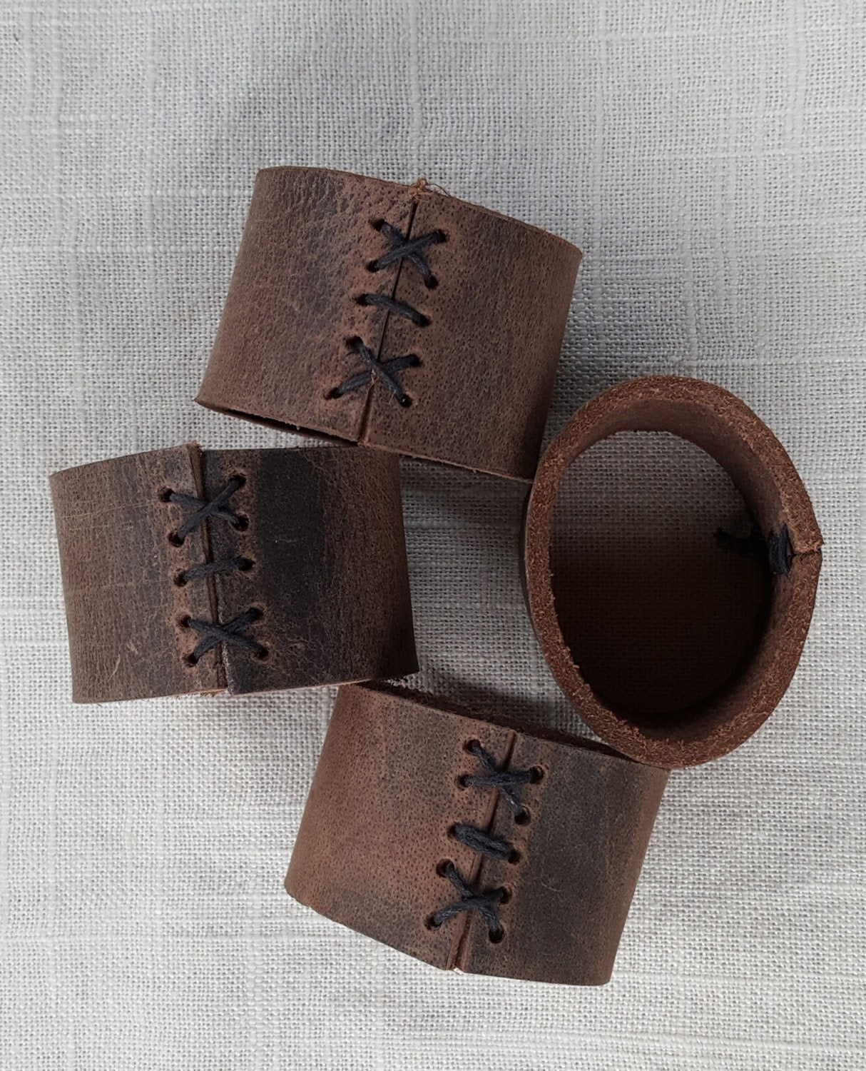 Leather Napkin Rings Casual Dining alfresco Hostess Gift Housewarming Gift Home Decor Dining Leather Accessories Dining Accessories