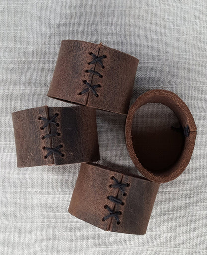 Leather Napkin Rings Casual Dining alfresco Hostess Gift Housewarming Gift Home Decor Dining Leather Accessories Dining Accessories