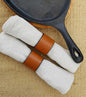 Leather Napkin Rings ~ Variety Colours Tan, Orange, Chartreuse, Purple Dining ~ Housewarming ~ Hostess Gift ~ Home Decor ~ Kitchen Accessory