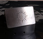 Belt Buckle for SUIT SUNSHINE Sun Buckle Stainless Steel Buckle Hand Forged HYPOALLERGENIC Belt Buckle Fits 1-1/4" Leather Belt Unisex Gift