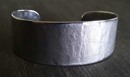 Silver Bracelet, Hypoallergenic Cuff, Stainless Steel Bracelet, Hand Forged Cuff, Unisex Jewelry, Signed Original Cuff, Custom Sizes Avail.
