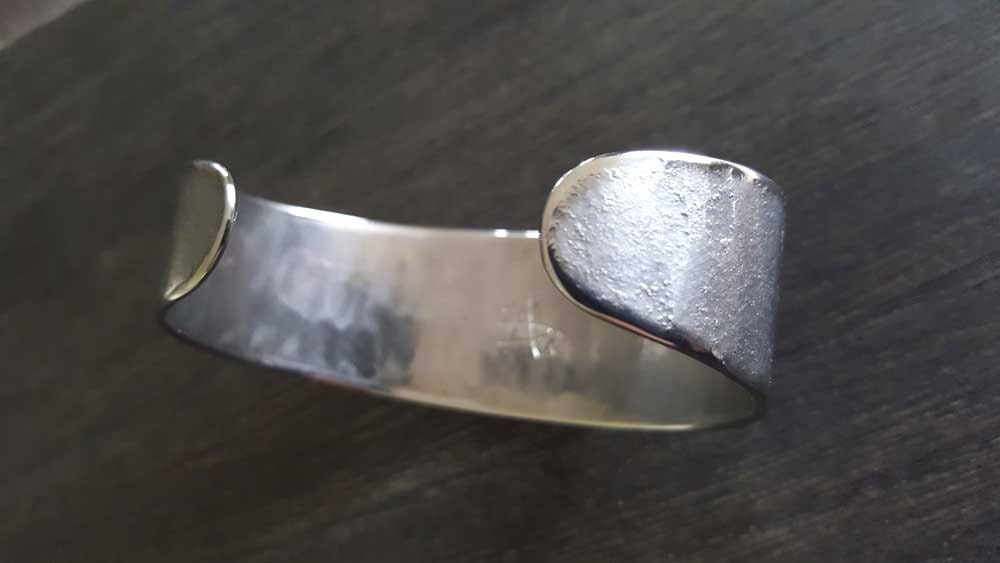 Silver Bracelet, Hypoallergenic Cuff, Stainless Steel Bracelet, Hand Forged Cuff, Unisex Jewelry, Signed Original Cuff, Custom Sizes Avail.