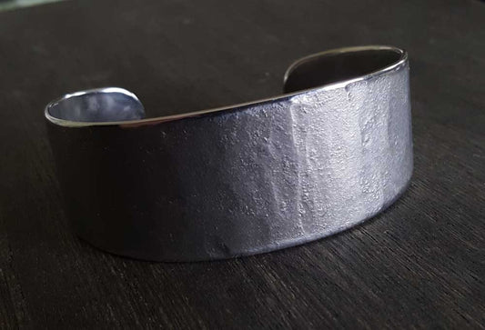 Silver Bracelet, Hypoallergenic Cuff, Stainless Steel Bracelet, Hand Forged Cuff, Unisex Jewelry, Signed Original Cuff, Custom Sizes Avail.