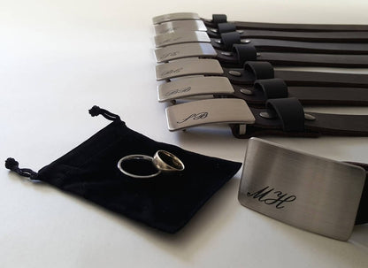 Monogrammed Buckles & Belts Men's Personalized Belts and Buckles Wedding Keepsake Groom and Groomsmen Gift Boyfriend Gift Best Man Gift
