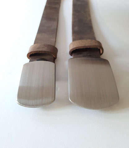 His & Hers Belt and Buckle Set, Your Choice Belt Color, Men's Accessories, Guy and Gal Gifts, Unique Family Gifts, Gift Bags Included