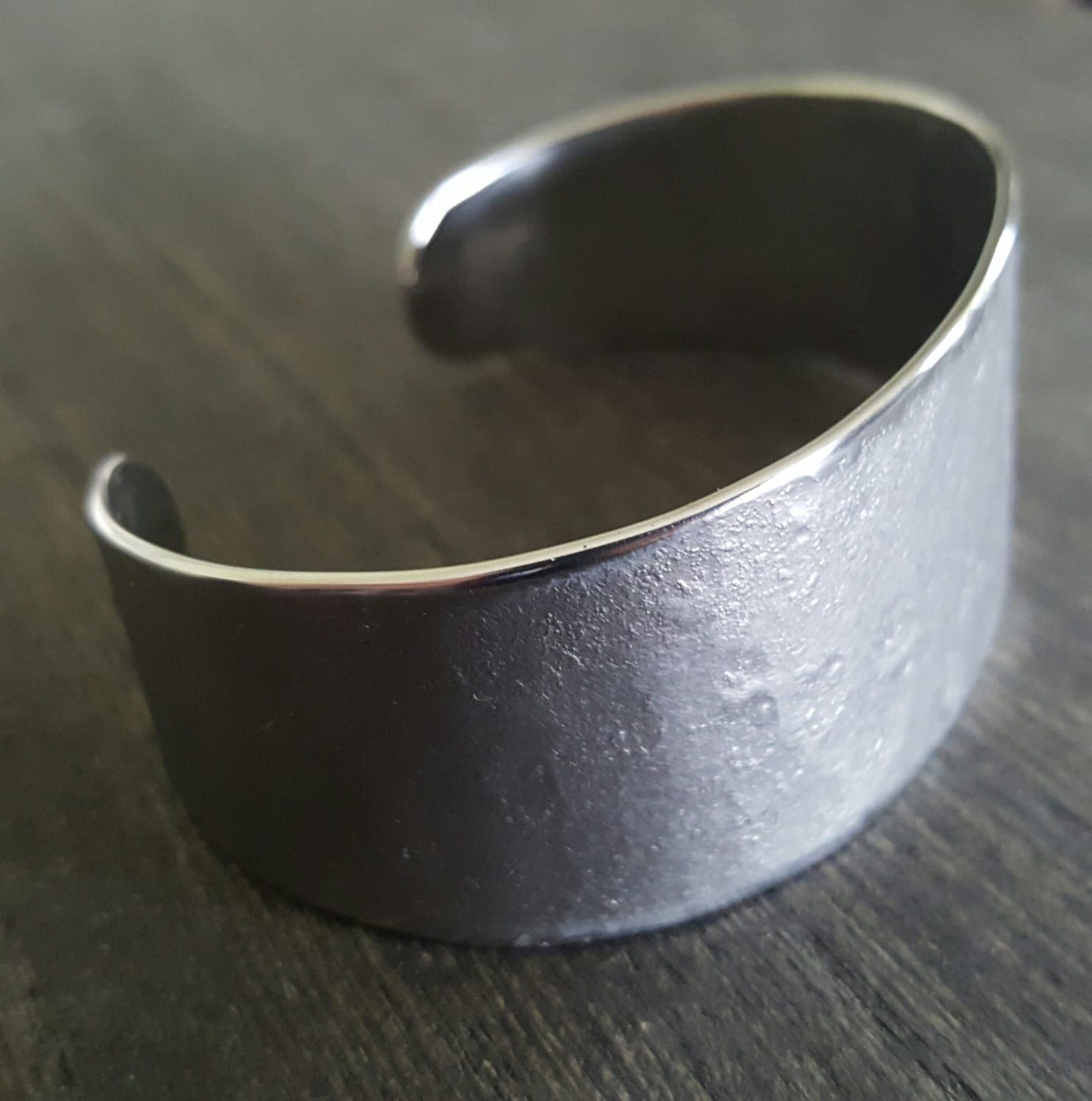 Silver Bracelet, Hypoallergenic Cuff, Stainless Steel Bracelet, Hand Forged Cuff, Unisex Jewelry, Signed Original Cuff, Custom Sizes Avail.