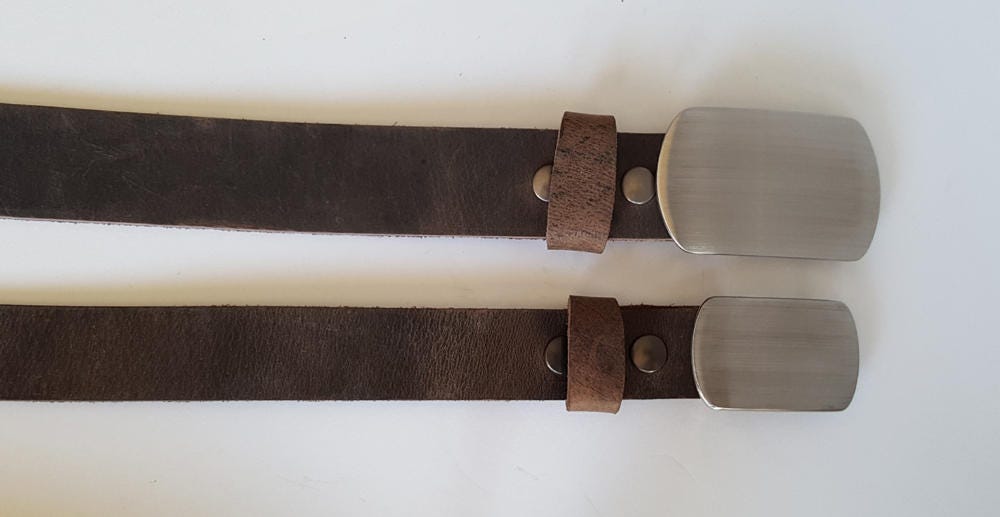 Father & Son Belt and Buckle Set Your Choice Belt Colour Unisex Accessories Daddy and Me Gifts ~ Unique Family Gifts ~ Gift Bags Incl.