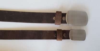 His & Hers Belt and Buckle Set, Anniversary Gift, Stainless Steel Accessories, Couple Gifts, Unique Family Gift, Gift for Him, Gift for Her