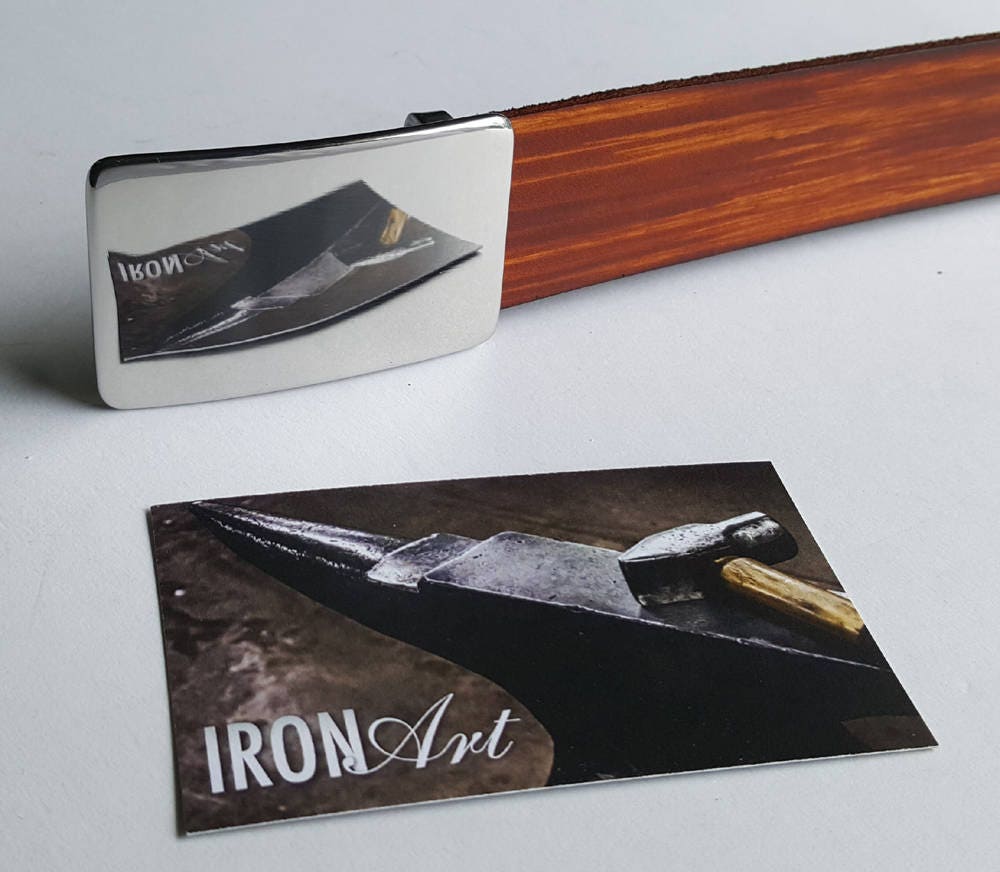 Mirror Polished Belt Buckle, Dress Buckle, Stainless Steel Buckle fits 1/4" Belt for Suits, Exclusive Golfer's Gift, Weddings, Chic Buckle