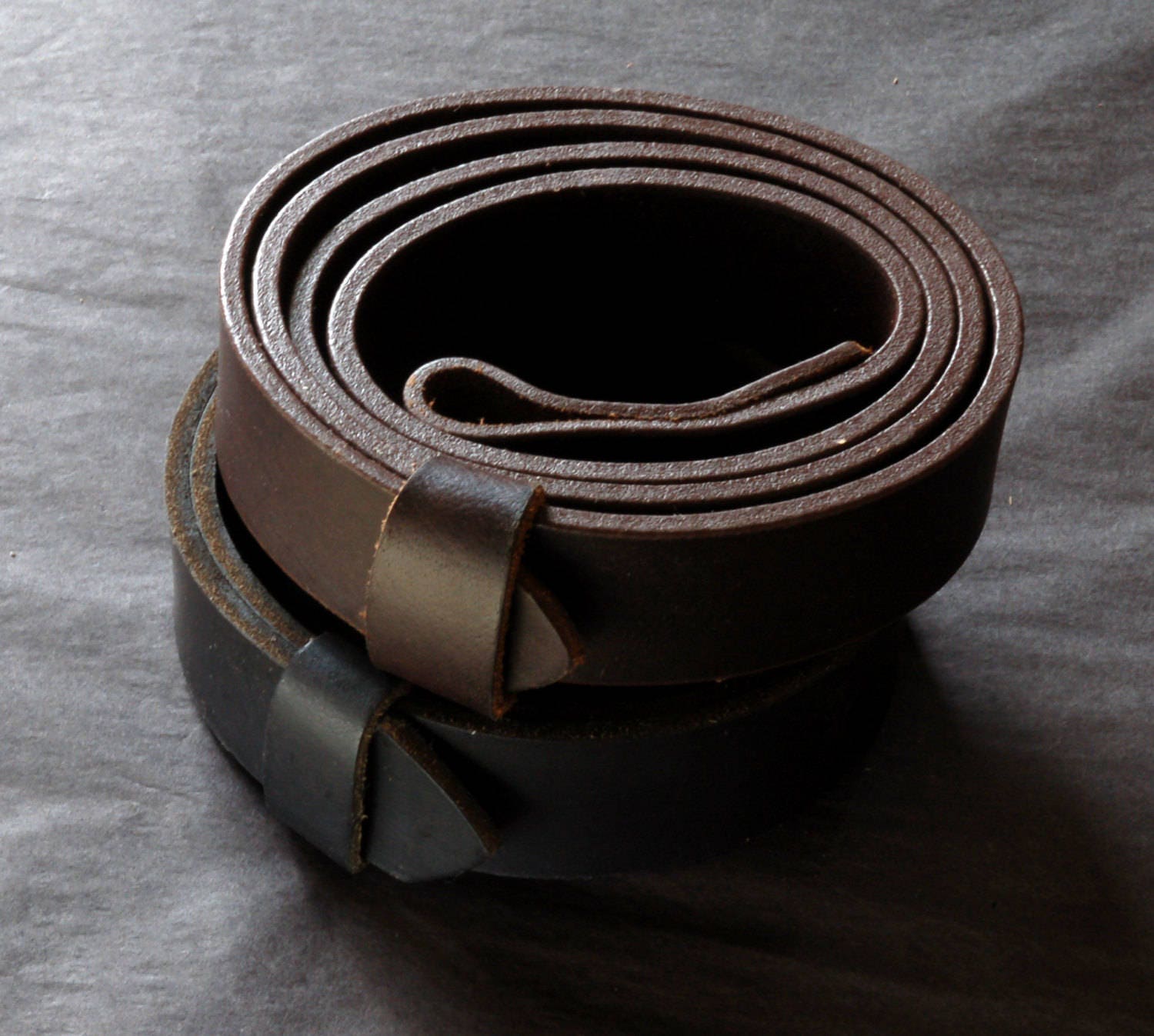 Leather Belt with SNAPS for Jeans or Suits Custom Cut Men's Belt Women's Belt Black, Brown, Fawn, Distressed, Mahogany Leather Belt