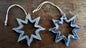 Christmas Ornament Hand Painted Metal Star Baby's 1st Christmas Tree Ornament Hostess Gift Stocking Stuffer Mantel Decor Decoration