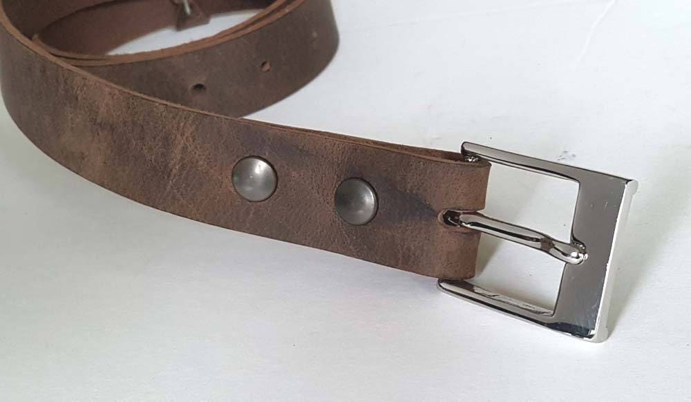 1-1/4" Fawn Brown Leather Belt w/ Snaps & Buckle for Suits 1.25" wide Belt for Suit Custom Cut Belt for Your Waist Choose from 5 Colours