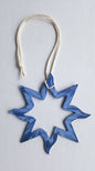 Ornament, Baby's First Christmas Ornament, Hand Painted Metal Star, Tree Ornament, Baby Shower Décor, Stocking Stuffer, Star Mantle Décor