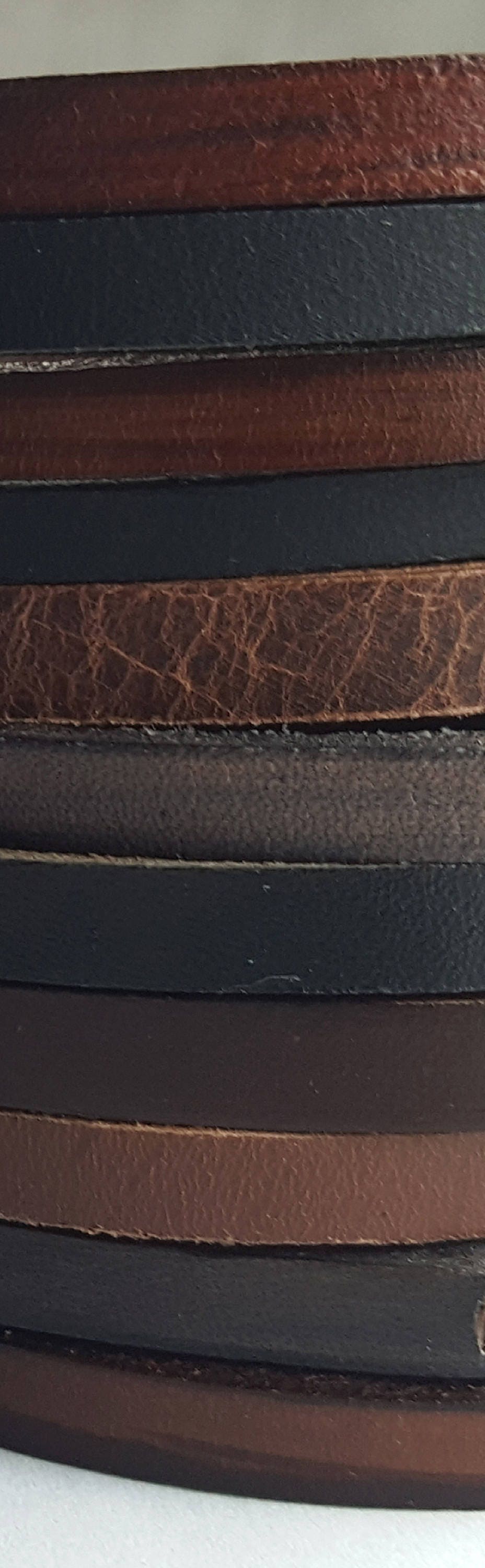 Stocking Stuffer, Unisex Leather Bangle, Stackable Leather Bracelet, Stainless Clasp, Leather Cuffs, Hand Dyed Stackable Bracelet & Gift Bag