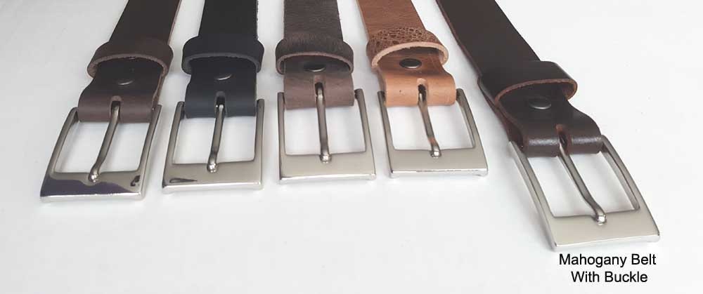 Snap Belt and Buckle, Mahogany Leather Belt w/ Snaps, Custom Cut to Your Waist, 1-1/4" Wide Suit Belt, Men's Accessories, Women's Accessory
