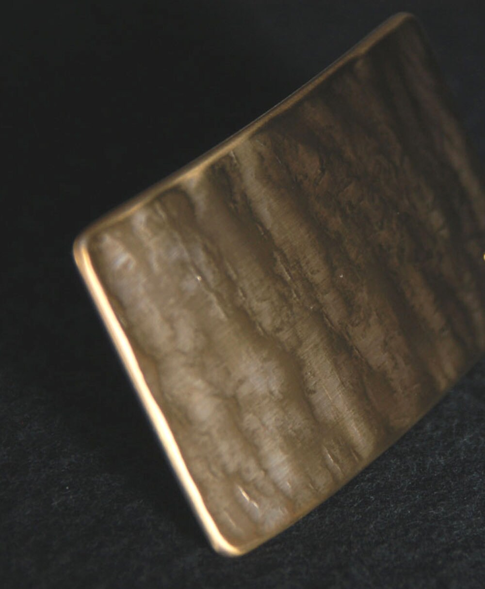 Silver Wood Grain Blue Jean Buckle, Men's Hypoallergenic Belt Buckle, Signed Original Stainless Steel Hand Forged Buckle for 1.5" Jean Belt