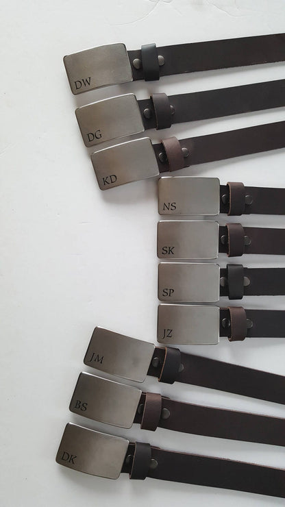 Customized Buckles & Belts, Personalized Groomsmen's Gifts, Monogrammed Wedding Keepsake, Groom and Groomsmen Gift, Boyfriend Gift, Best Man