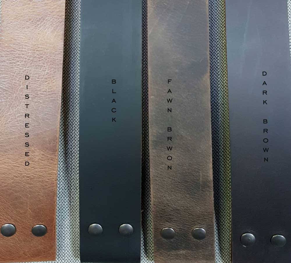 2 INCH Leather Belt & Buckle for Jeans, Workwear, Motorcycle Gear, Two Rows of Holes, INTERCHANGEABLE Belt with Snaps, 2" Leather Belts,
