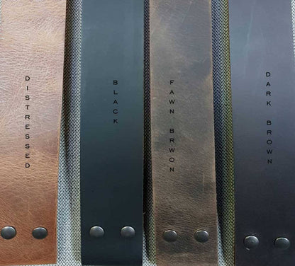 2 INCH Leather Belt & Buckle for Jeans, Workwear, Motorcycle Gear, Two Rows of Holes, INTERCHANGEABLE Belt with Snaps, 2" Leather Belts,