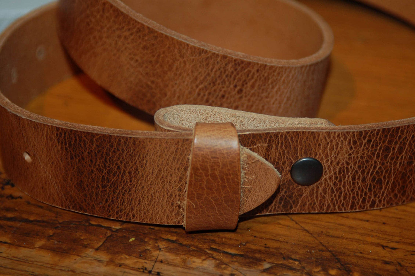 Leather Snap Belt Distressed & Four Other Colour Choices Interchangeable,Custom Cut to Size For Suit or Blue Jeans Unisex Leather Belt