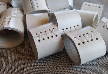 Wedding Table Decor White Leather Napkin Rings Serving & Dining Outdoor Wedding Hostess Gift Shower Gift Leather Anniversary Dining