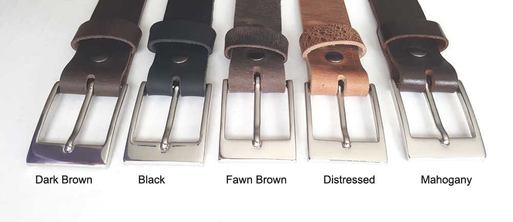 Dark Brown Oiled Buffalo Leather Belt with Snaps and Belt Keeper 1-1/4" wide for Suit Custom Cut for You Gift for Everyday Gift for Guys